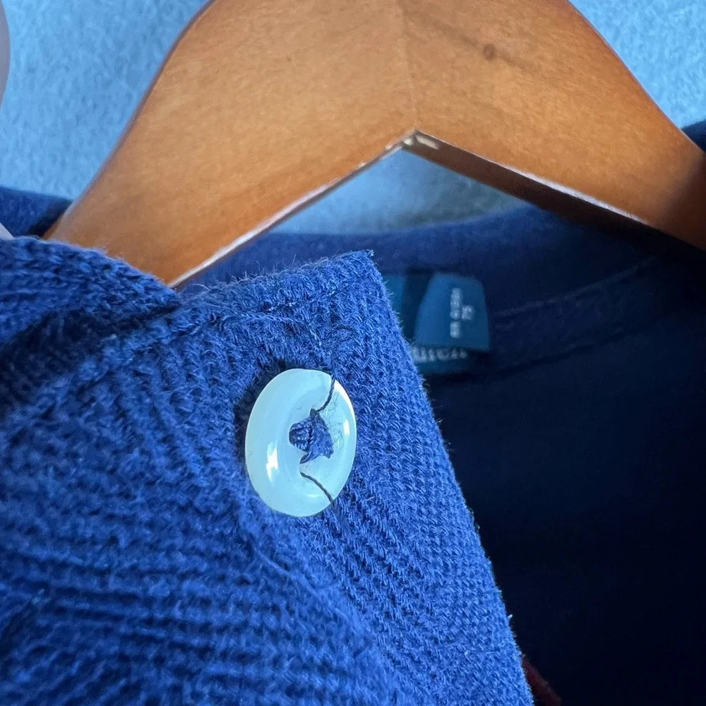 Polo Ralph Lauren Polo Shirt Fits M Long Sleeve #3 Big Pony Blue Preppy Rugby